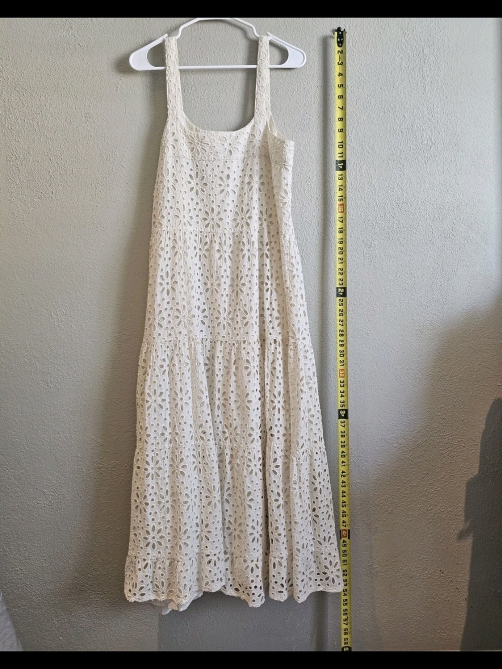 Jen’s Pirate Booty Flower Power Eyelet Lace Maxi Dress | Cream Size M - Picture 10 of 13